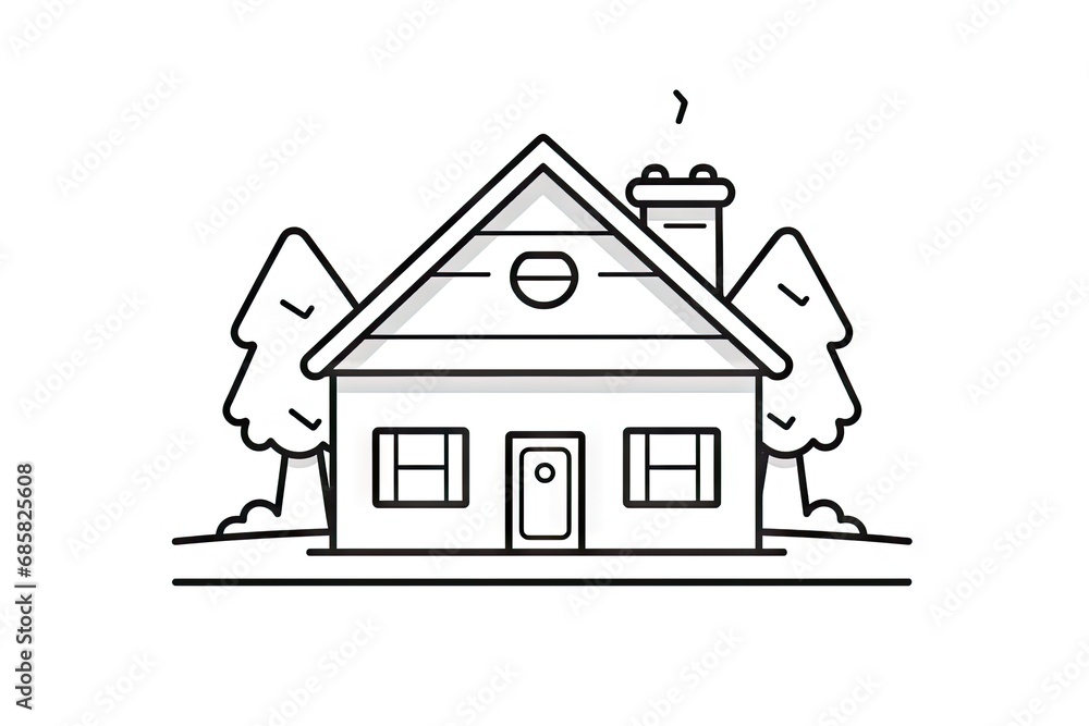Line Home Icon, Minimalist House Symbol, Real Estate Logo, Cottage Building Silhouette, Home Icon Line Home Icon, Minimalist House Symbol, Real Estate Logo, Cottage Building Silhouette, Home Icon