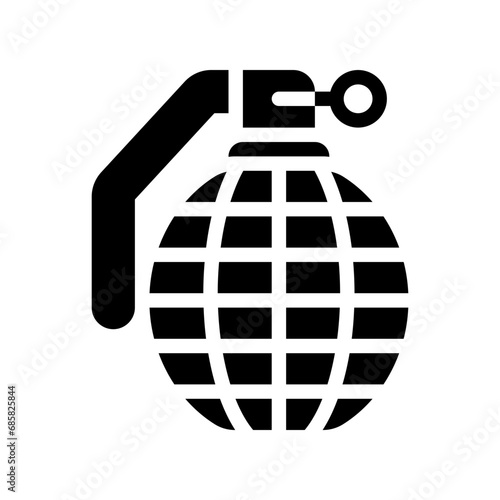 grenade glyph icon