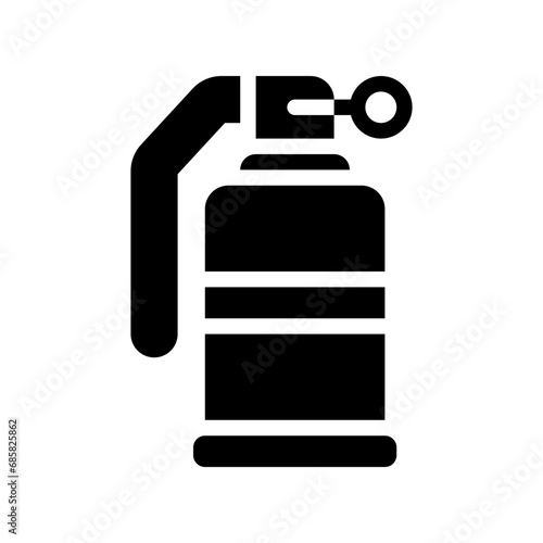 smoke grenade glyph icon