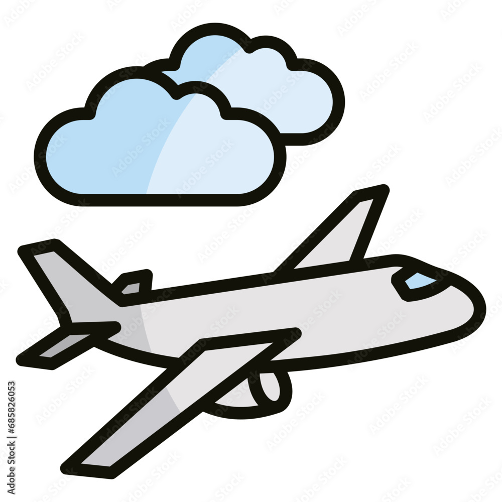 Airplane Icon Element For Design Airplane Icon Element For Design