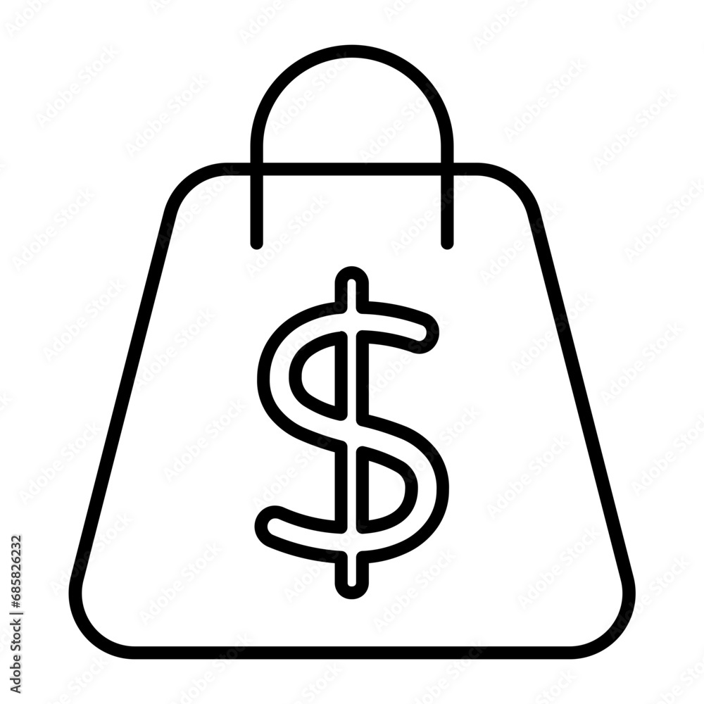 Debt Outline Icon Debt Outline Icon