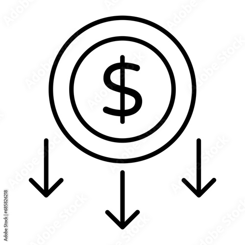 Deflation Outline Icon