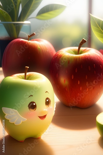 An apple fruit illustration.