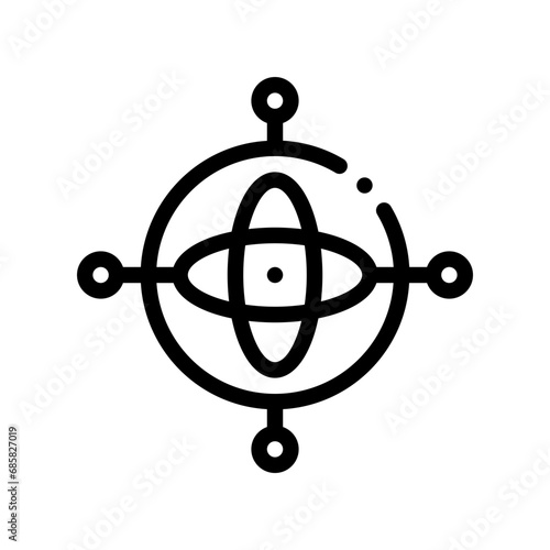 gyroscope line icon photo