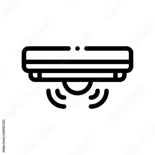 motion sensor line icon