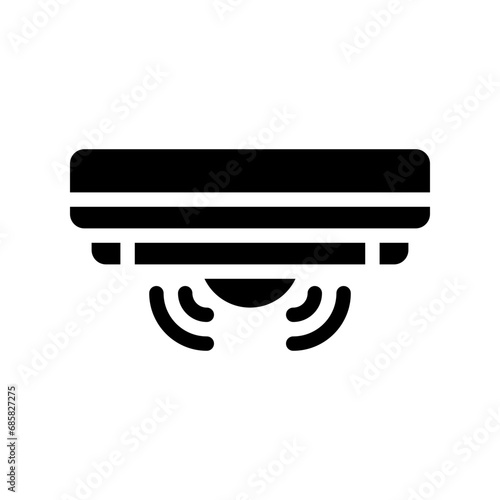 motion sensor glyph icon
