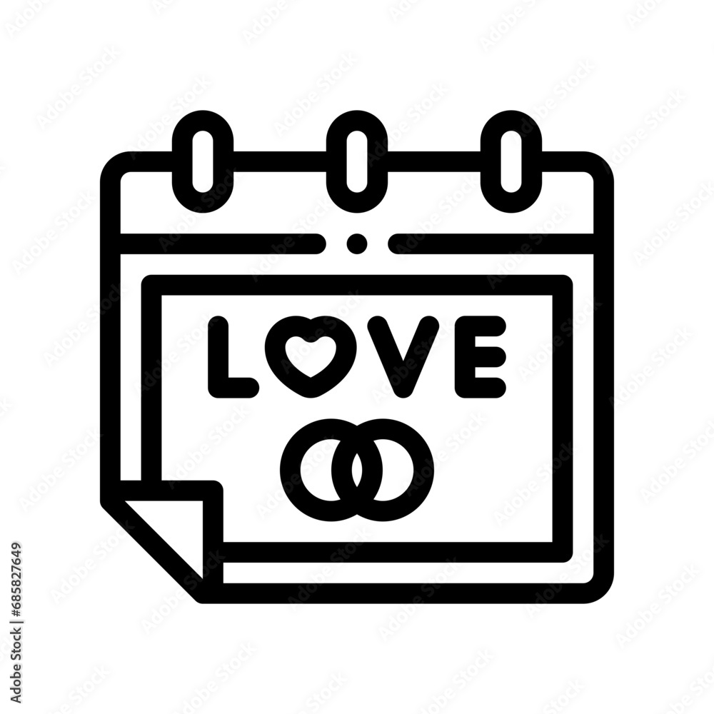 calendar line icon calendar line icon