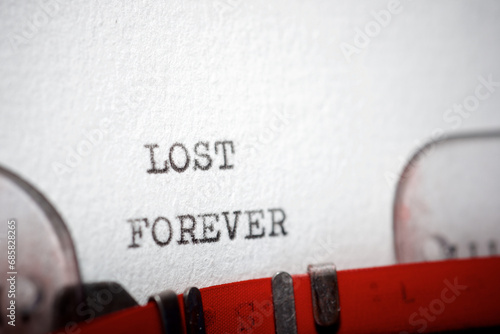 Lost forever phrase