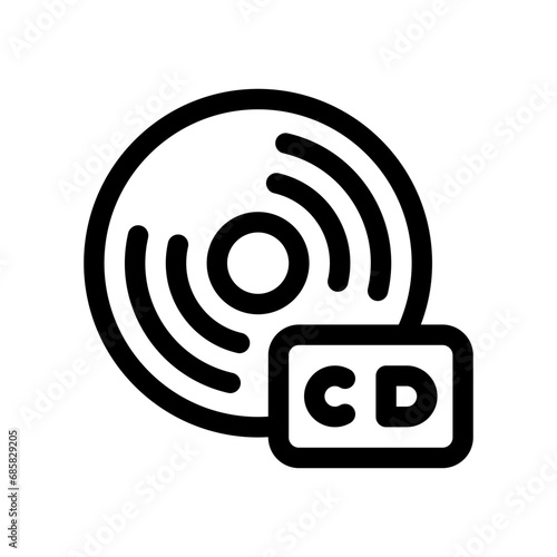 cd player line icon