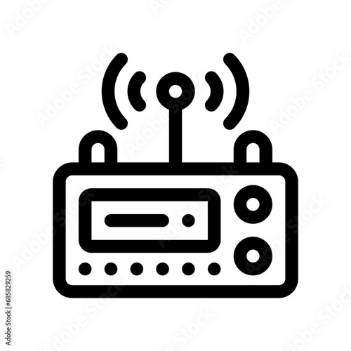 radio transmitter line icon