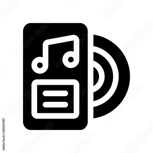 vynil glyph icon