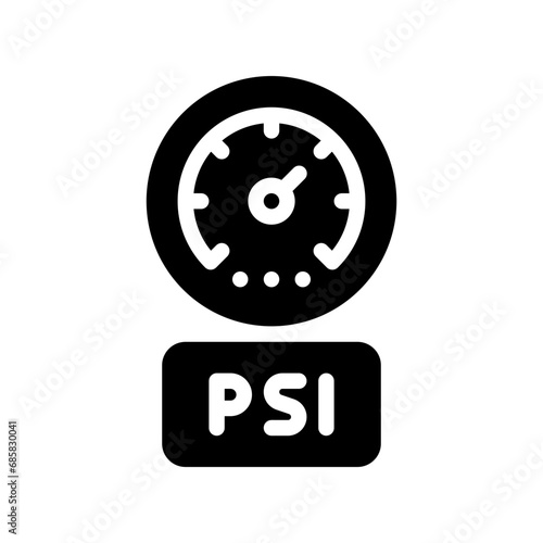 pressure glyph icon