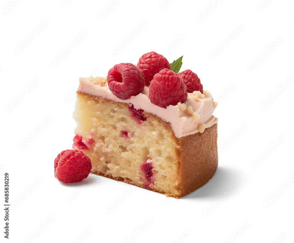 Raspberry Sponge Cake, Fruit Pastry, Red Berries Dessert, Raspberries Cake Abstract Generative Raspberry Sponge Cake, Fruit Pastry, Red Berries Dessert, Raspberries Cake Abstract Generative