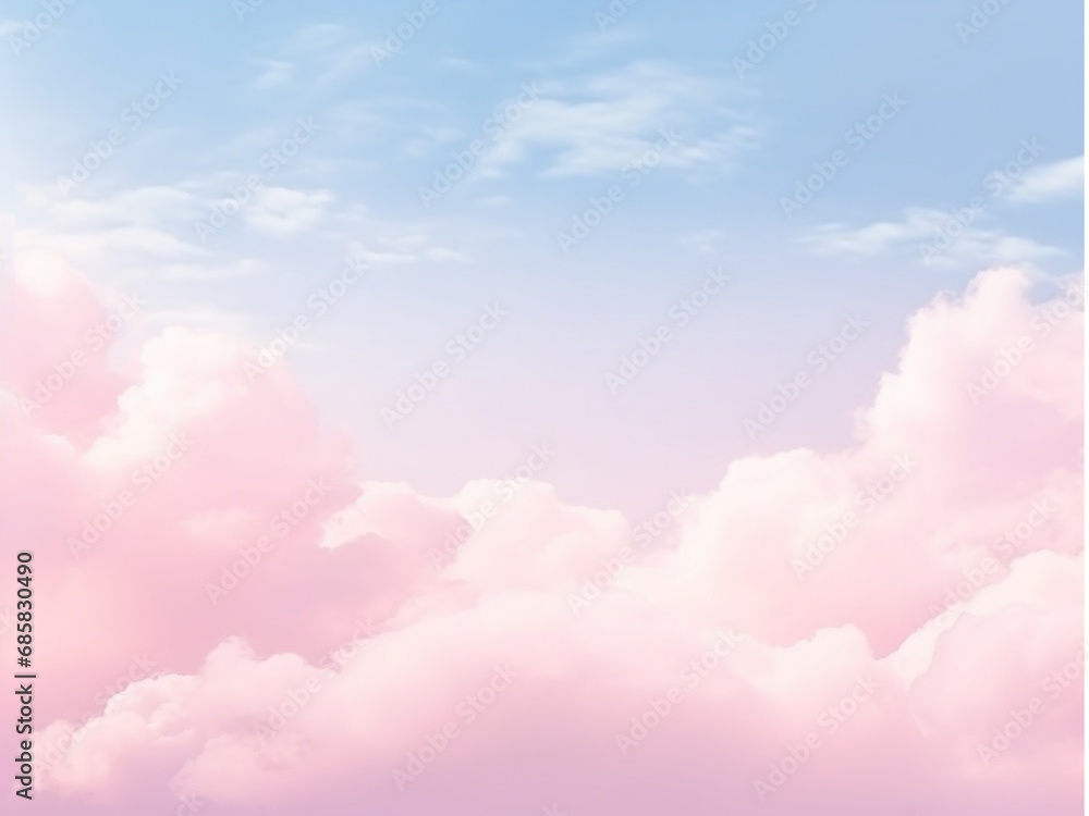 wide sky in gradient pastel pink colour tone
with blank space upper made it smooth and
good proportion for valentine's background, AI generated 