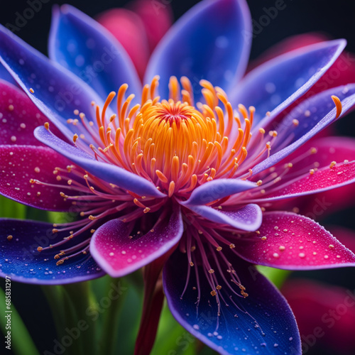 Pattern design, Vector, Wildflowers, Colorful, Nature, Zoom In, Generative AI