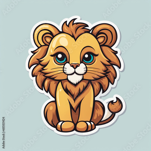 T-shirt design, vector, sticker, Lion	
Stick, Design, nice, Illustration, Generative AI