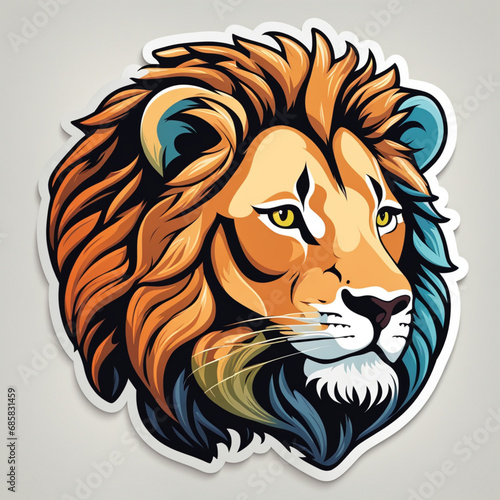 T-shirt design, vector, sticker, Lion	
Stick, Design, nice, Illustration, Generative AI
