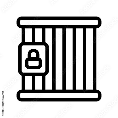 jail line icon