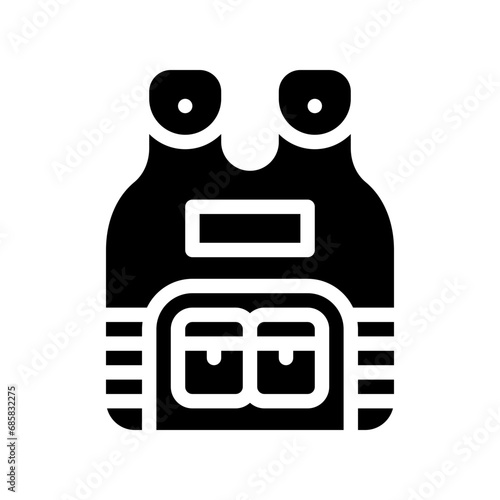 protector vest glyph icon