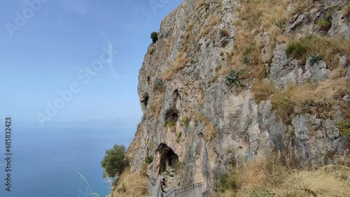 Maratea - Scorcio della Grotta di San Michele su Monte San Biagio dal sentiero di accesso photo