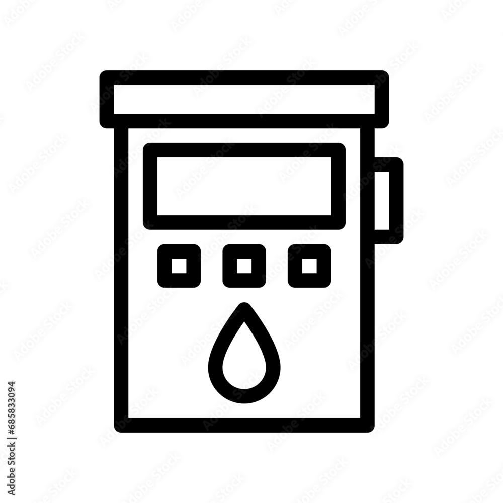 Fototapeta premium gasoline line icon