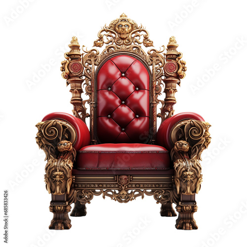 antique armchair throne on transparent background PNG image, majestic throne, Fantasy Celtic throne, King Throne ,throne hall , VIP throne Red royal throne 