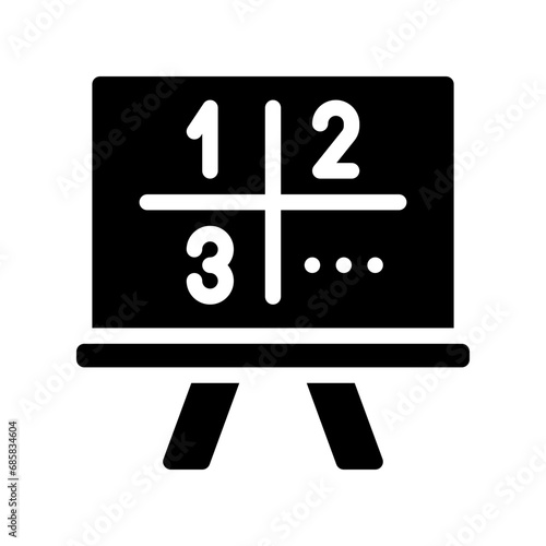 counting glyph icon