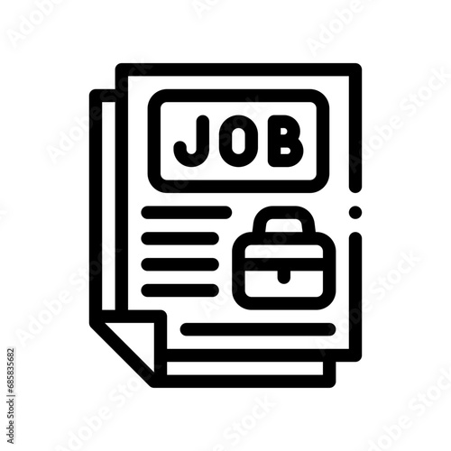 curriculum vitae line icon