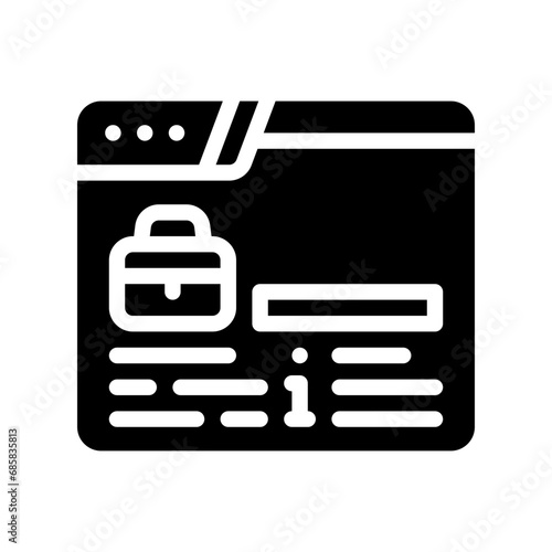 information glyph icon