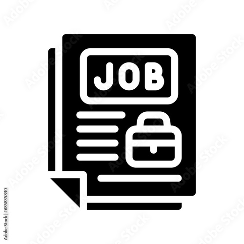 curriculum vitae glyph icon
