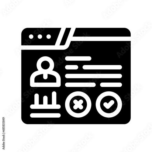 summary glyph icon