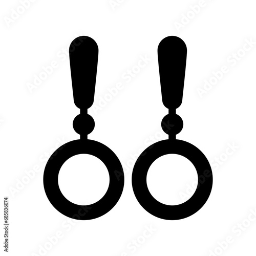 earrings glyph icon