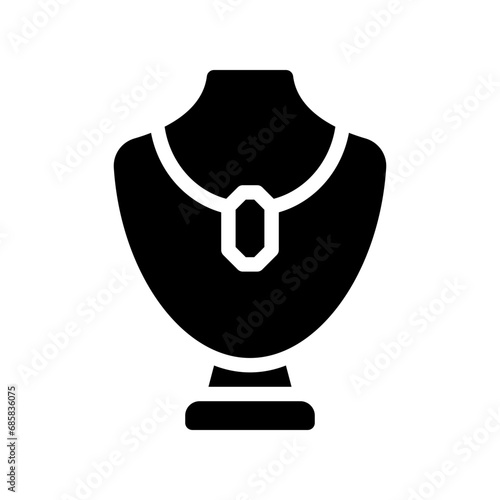necklace glyph icon