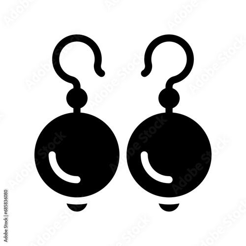 earrings glyph icon