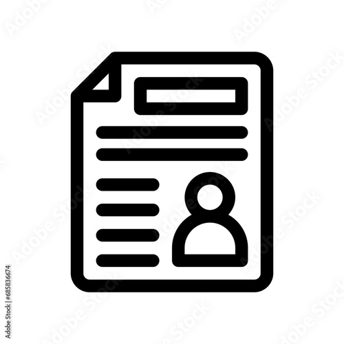 curriculum line icon