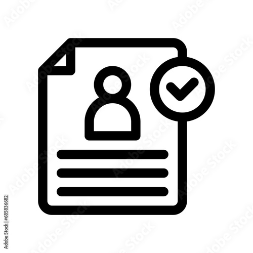 resume line icon