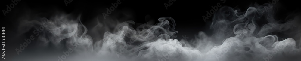 Obraz premium Smoke on black background
