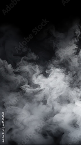 Smoke on black background