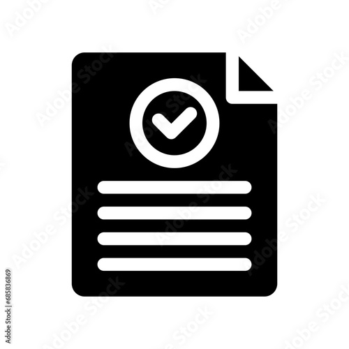 approval glyph icon
