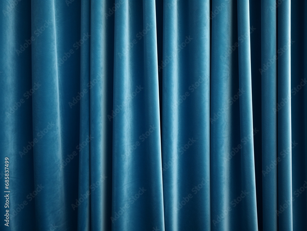 Closed luxury blue curtain background. Closed luxury blue curtain background.