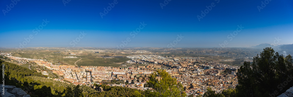 Panoramic View of Jaen from Santa Catalina Castle