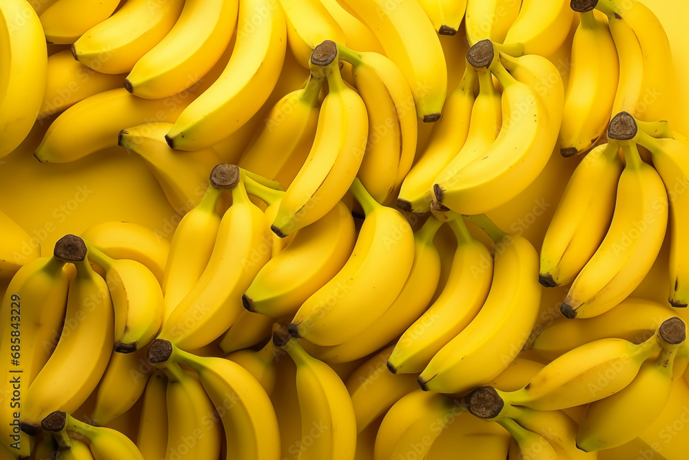 Background of fresh banana arranged together representing concept of healthy diet Background of fresh banana arranged together representing concept of healthy diet