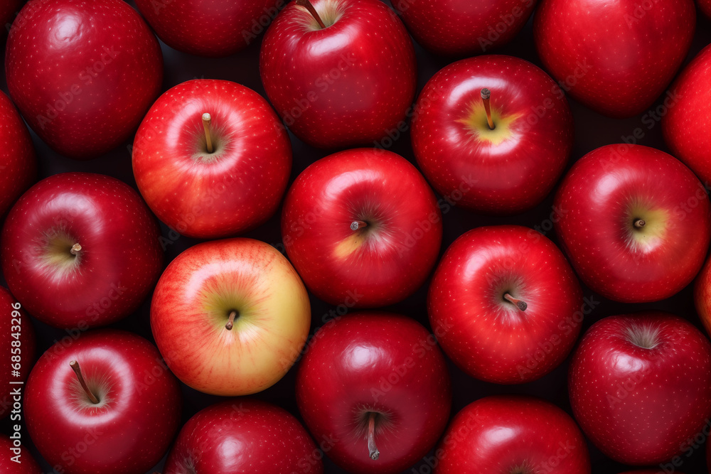 Background of fresh red apple arranged together representing concept of healthy diet Background of fresh red apple arranged together representing concept of healthy diet