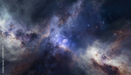 outer space background dark cosmic void with stars interstellar medium dust clouds and gas astronomy wallpaper