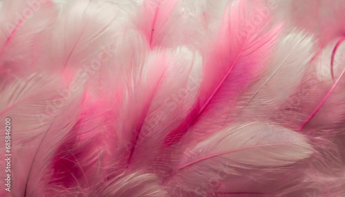 beautiful abstract colorful white and pink feathers on white background and soft white red feather texture on pink pattern pink background