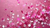 pink festive confetti background bright background for celebration birthday