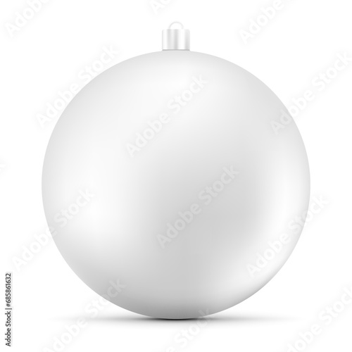 realistic christmas ball isolated in white background. Vector illustration