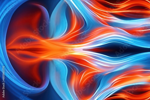 Abstract background, tongues of flame, vibrant colored flames