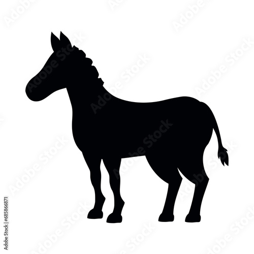 donkey silhouette icon