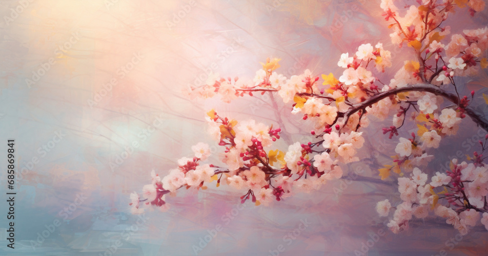Spring Awakening: Pastel Blossom Serenity